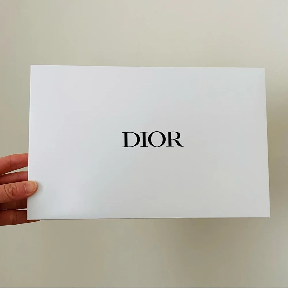 Brand New Christian Dior Black White Paris Map Print Cosmetic Bag Makeup Pouch